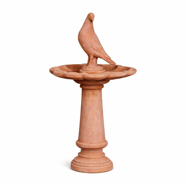 Vogelbad aus Impruneta Terracotta – Mediterrane Gartendekoration